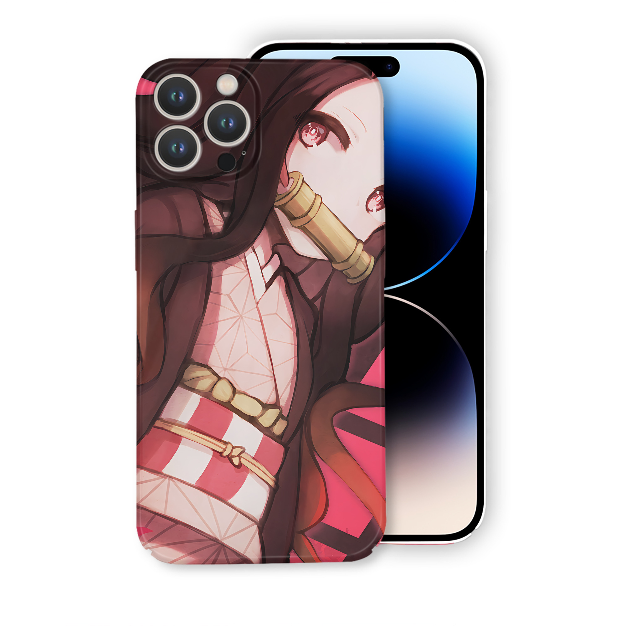 （画像用） 鬼滅の刃（きめつのやいば）竈門 禰󠄀豆子／かまど ねずこ Kamado Nezuko 【iPhone 14シリーズ対応】ハードケース
